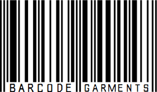 Barcode Garments logo with barcode bars above the wordmark.
